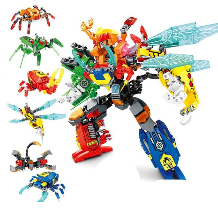 Mechanical Transformation Robot Building Bricks Creative Assembling Educational Car truck Figure Blocks Gift Toys for Children Jurassic Bricks