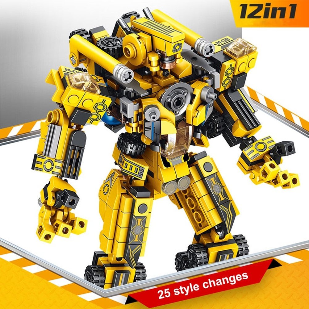 Mechanical Transformation Robot Building Bricks Creative Assembling Educational Car truck Figure Blocks Gift Toys for Children Jurassic Bricks