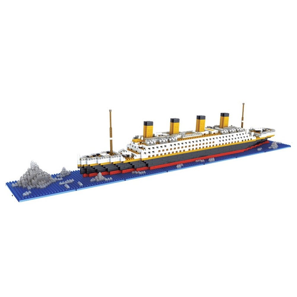 Micro Building Block 1860 Pcs Titanic Cruise Ship Plastic Model Halloween Christmas Children Toys Fast Delivery Jurassic Bricks