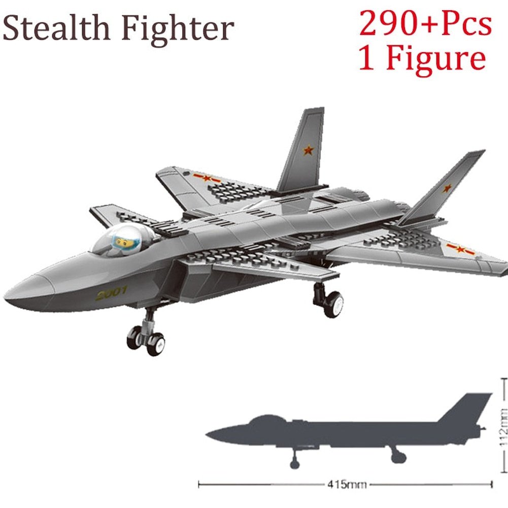 Military F/A-18E Super BumbleBee Strike Hornet Fighter Plane Building Blocks War Bricks Classic Model Educational Kids MOC Toys Jurassic Bricks