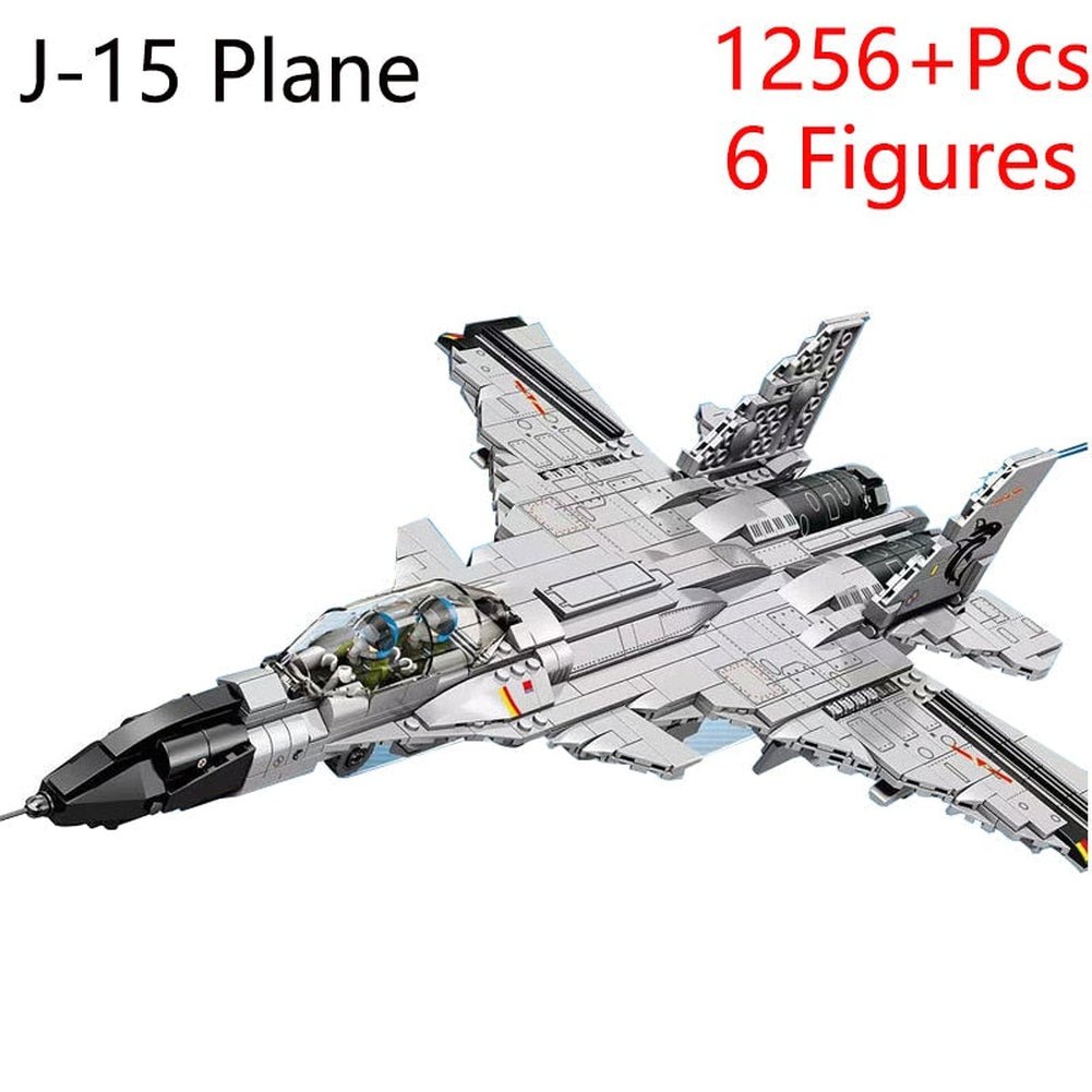 Military F/A-18E Super BumbleBee Strike Hornet Fighter Plane Building Blocks War Bricks Classic Model Educational Kids MOC Toys Jurassic Bricks