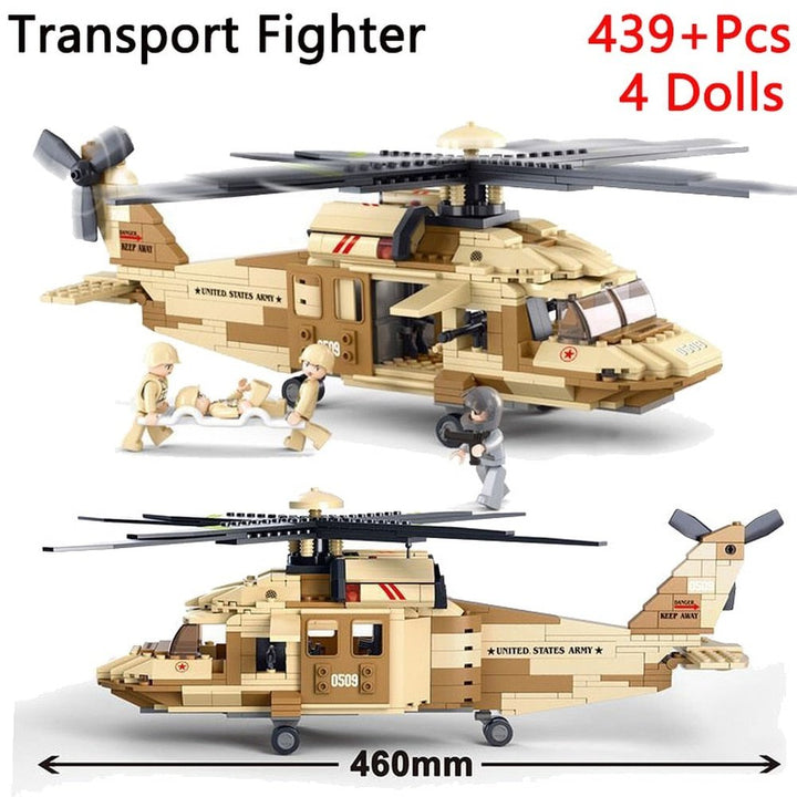 Military F/A-18E Super BumbleBee Strike Hornet Fighter Plane Building Blocks War Bricks Classic Model Educational Kids MOC Toys Jurassic Bricks