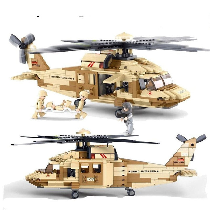 Military King of Jaeger AH-1Z VIPER Gunship Armed Helicopter Building Blocks Kit Bricks Classic Model Toys for Kids Gifts Jurassic Bricks