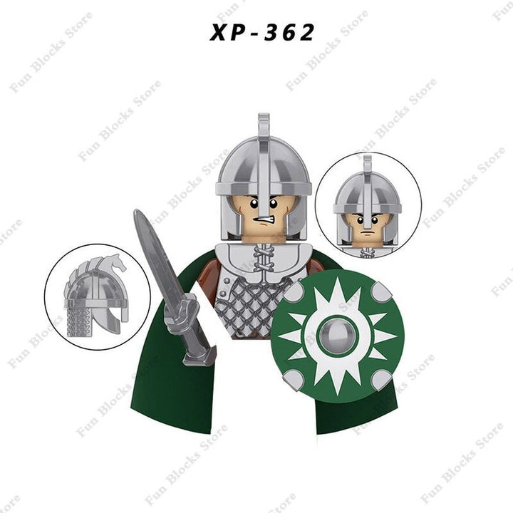 Military Minfigure Minifig Medieval Figures Building Blocks Roman Spartan Soldier Bricks Helmet Sword Accessories MOC Gifts Toys Jurassic Bricks