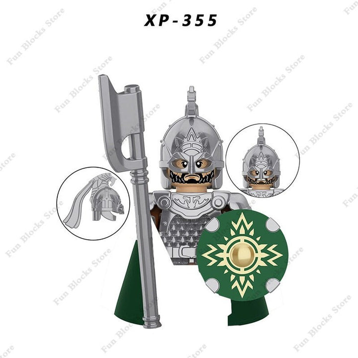 Military Minfigure Minifig Medieval Figures Building Blocks Roman Spartan Soldier Bricks Helmet Sword Accessories MOC Gifts Toys Jurassic Bricks