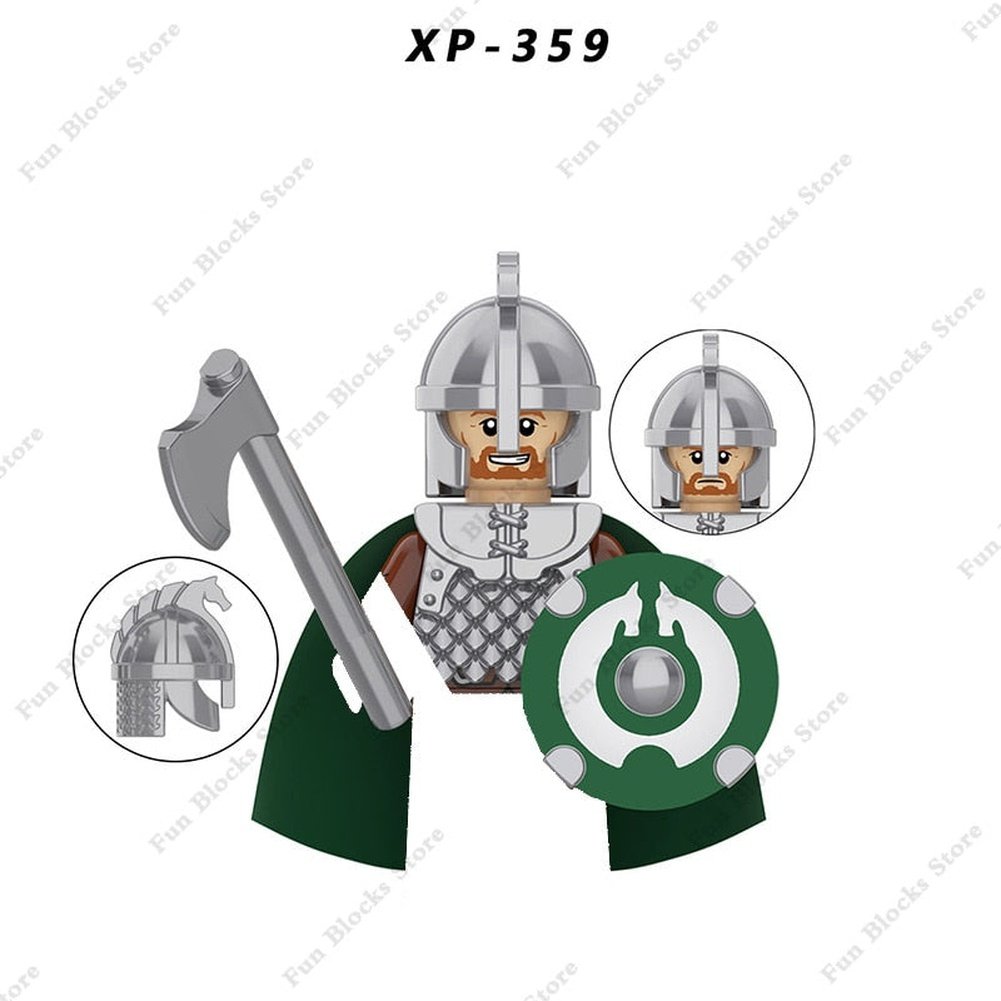 Military Minfigure Minifig Medieval Figures Building Blocks Roman Spartan Soldier Bricks Helmet Sword Accessories MOC Gifts Toys Jurassic Bricks