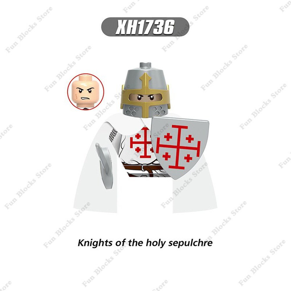 Military Minfigure Minifig Medieval Figures Building Blocks Roman Spartan Soldier Bricks Helmet Sword Accessories MOC Gifts Toys Jurassic Bricks