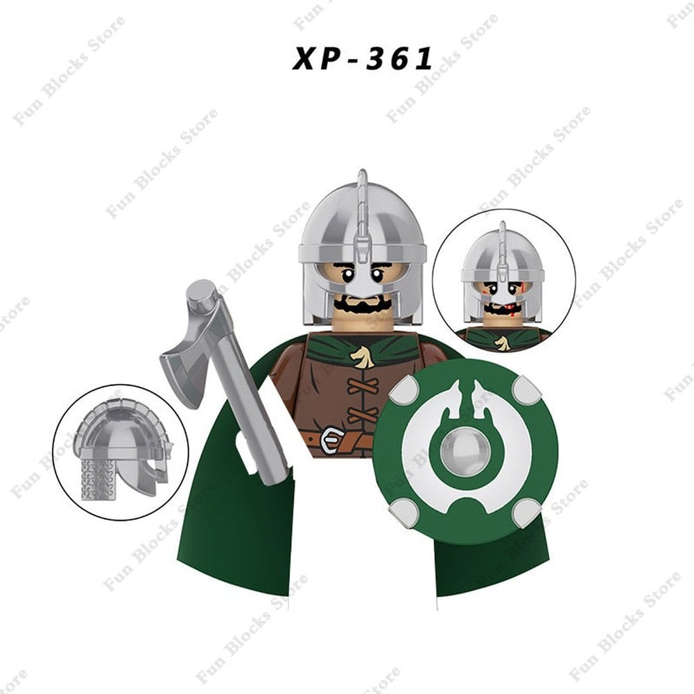 Military Minfigure Minifig Medieval Figures Building Blocks Roman Spartan Soldier Bricks Helmet Sword Accessories MOC Gifts Toys Jurassic Bricks