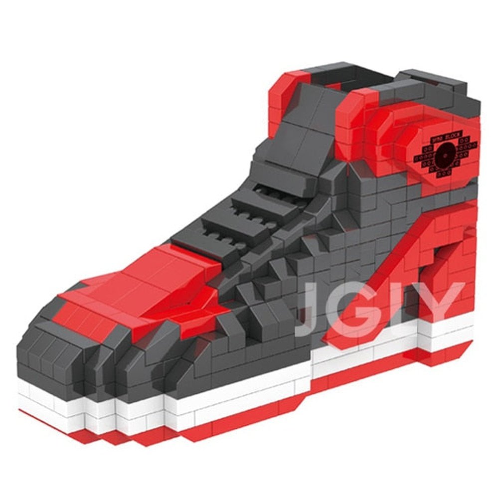 Mini Building Block Boys Sport Basketball Shoes Sneakers Model Anime DIY Buliding Bricks For Blocks Toy Kids Gifts Toys Assembly Jurassic Bricks