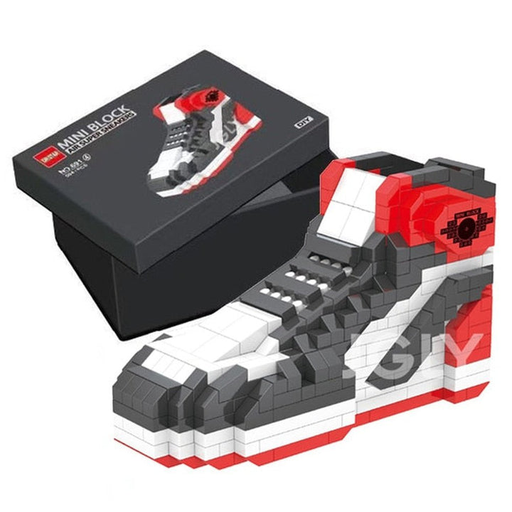 Mini Building Block Boys Sport Basketball Shoes Sneakers Model Anime DIY Buliding Bricks For Blocks Toy Kids Gifts Toys Assembly Jurassic Bricks