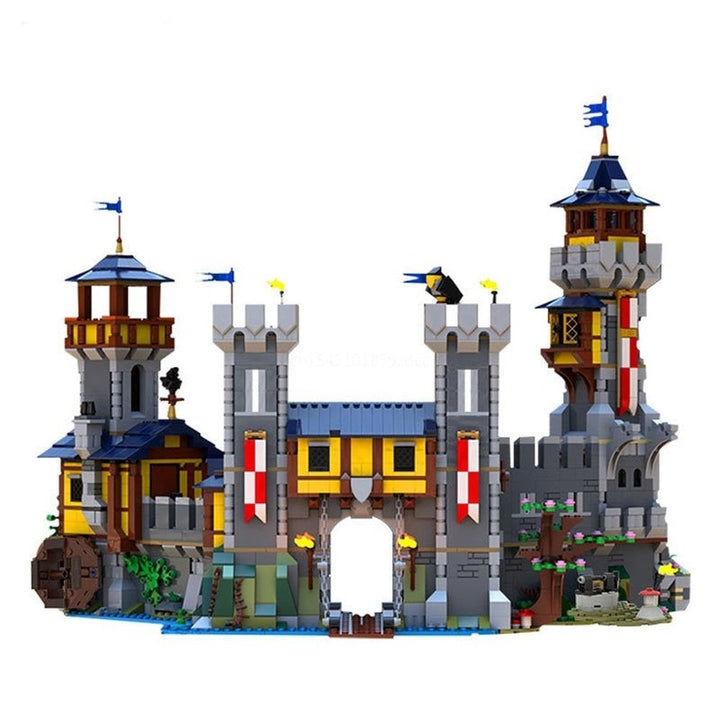 MOC NON LEGO Moc City Architecture Medieval Castle Black Falconed Building Blocks Set Compatible 31120 Bricks Construction Toy Kids