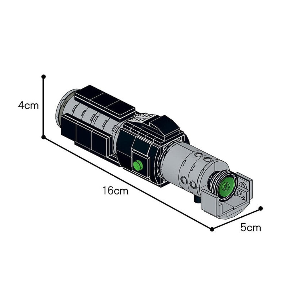 Moc Space War Lightsabered Series Classic Movie Military Weapon Building Block Assembly Model Creative Weapon Kids Toy Gift Jurassic Bricks