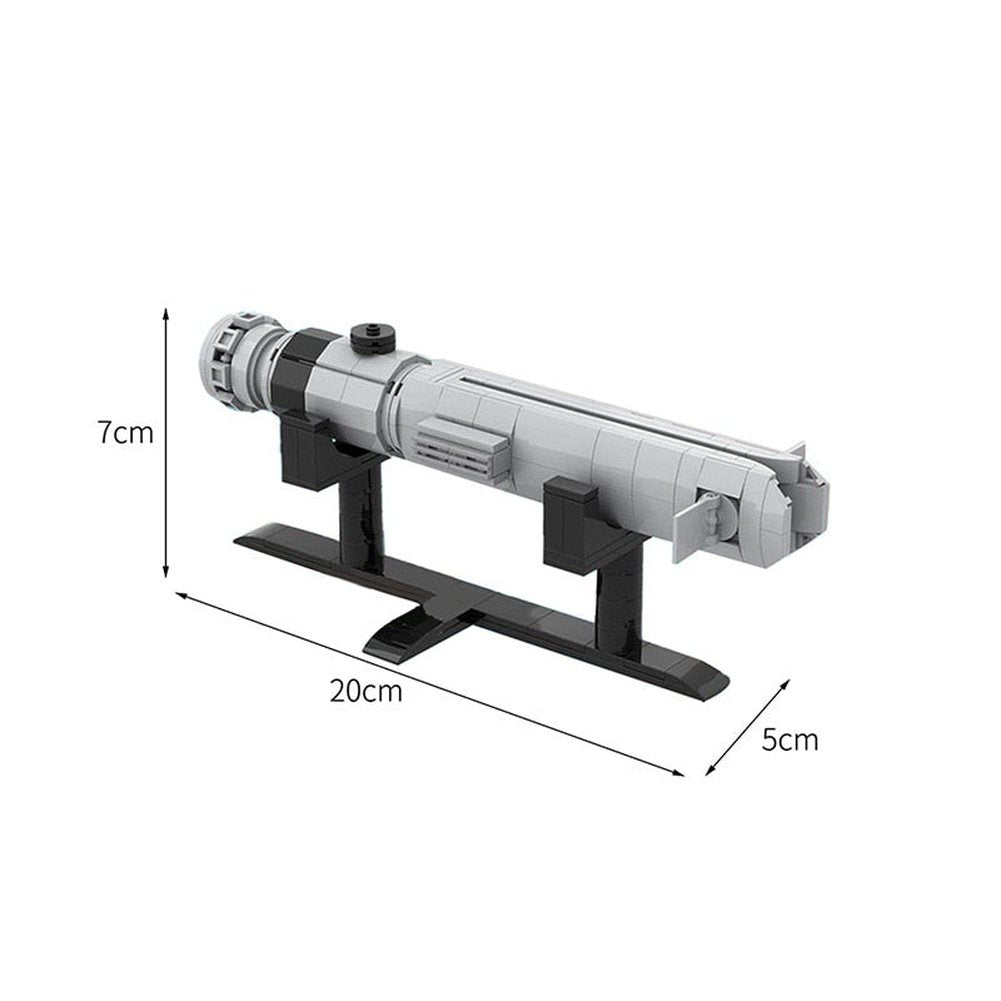 Moc Space War Lightsabered Series Classic Movie Military Weapon Building Block Assembly Model Creative Weapon Kids Toy Gift Jurassic Bricks
