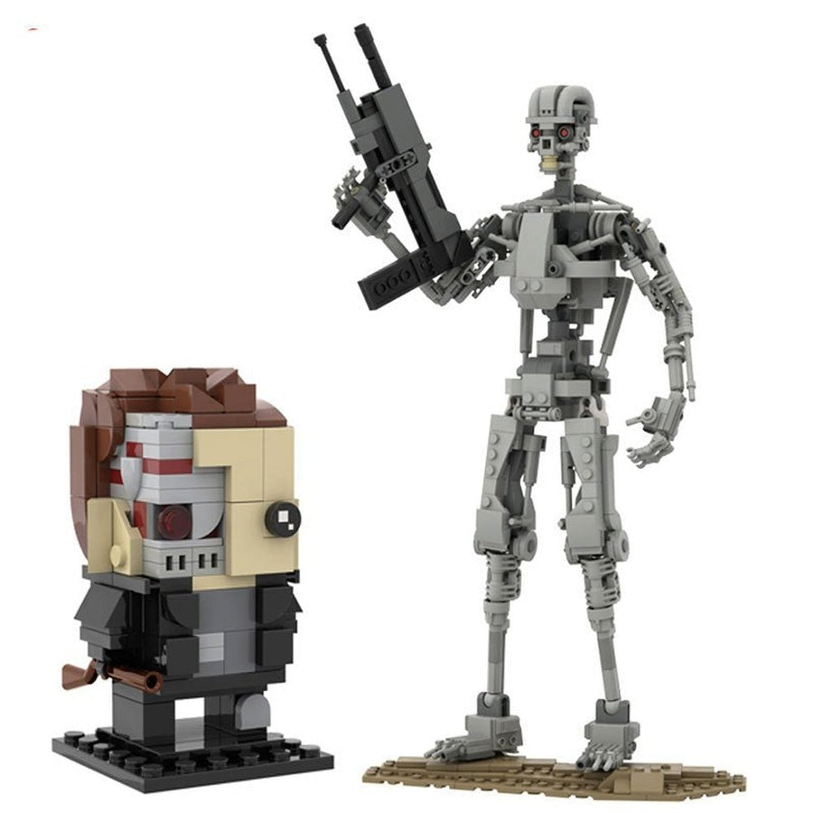 MOC Compatible Moc Terminator Robot T-800 Skeleton Model Building Bloc ...
