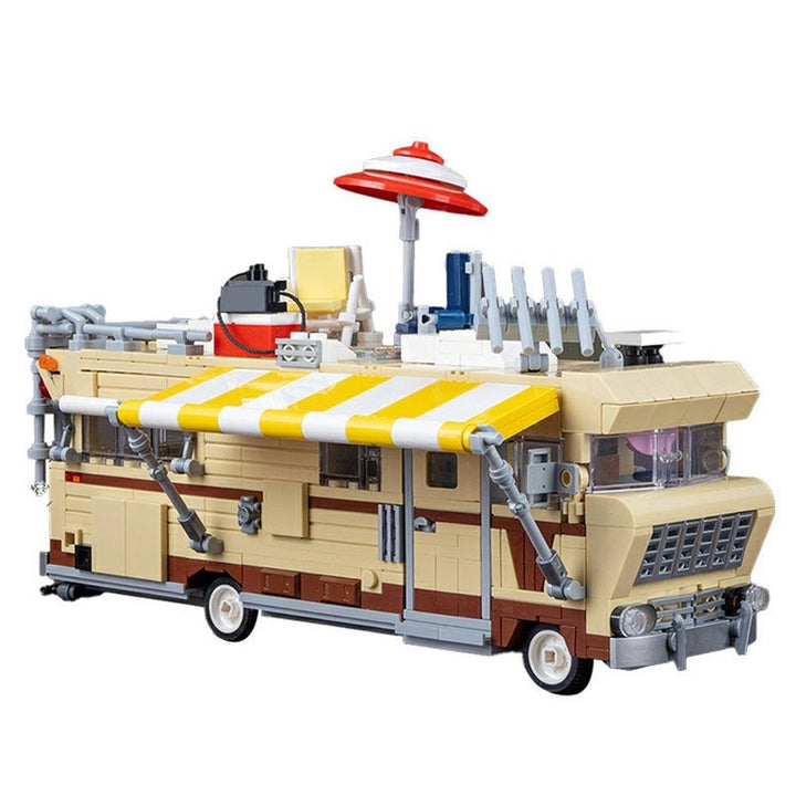 Moc The Walking Deaded Car Dale&#39;s RV Building Blocks Kit Movies1973 Chieftainer Van Vehicle Bricks Model Toys for Children Gifts Jurassic Bricks