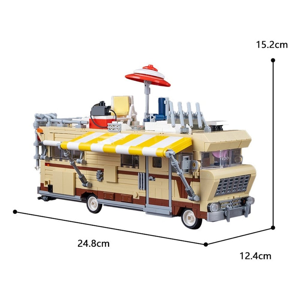 MOC NON  Moc The Walking Deaded Car Dale&#39;s RV Building Blocks Kit Movies1973 Chieftainer Van Vehicle Bricks Model toys