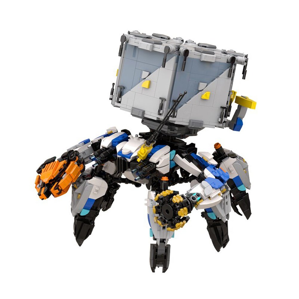 Moc horizon Zero Dawned Shell Walker wide-headed beast bricks building blocks Game action Figure Mech Monster Dragon toys gifts Jurassic Bricks