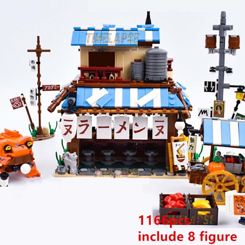 NEW 2022 Ramen Noodles House Shop Building Blocks Classic Model Sets Bricks Kids Kits Jurassic Bricks