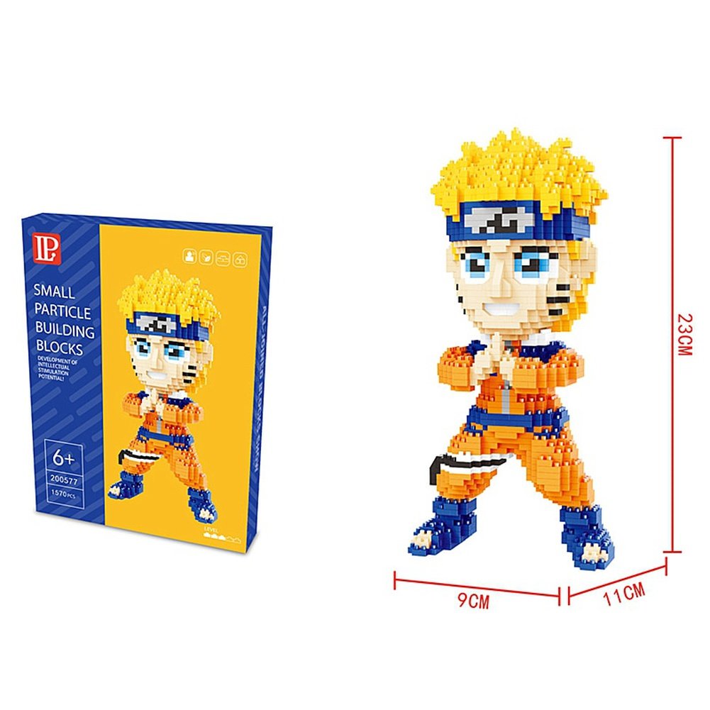 Naruto Series Of Micro-Particle Building Blocks Creative Puzzle Assembly Toy Kakashi Naruto Sasuke Educational Anime Model Toy Jurassic Bricks