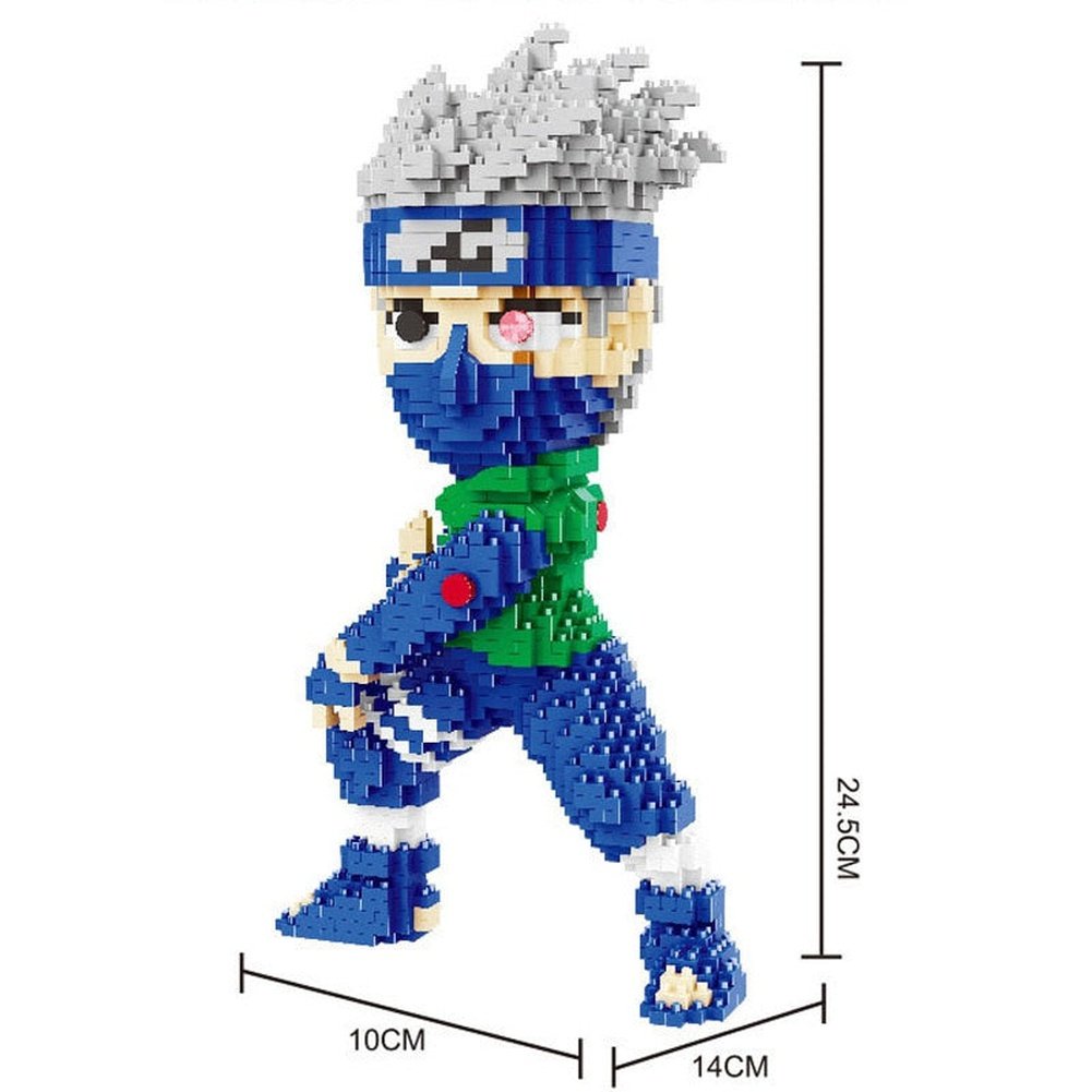 Naruto Series Of Micro-Particle Building Blocks Creative Puzzle Assembly Toy Kakashi Naruto Sasuke Educational Anime Model Toy Jurassic Bricks