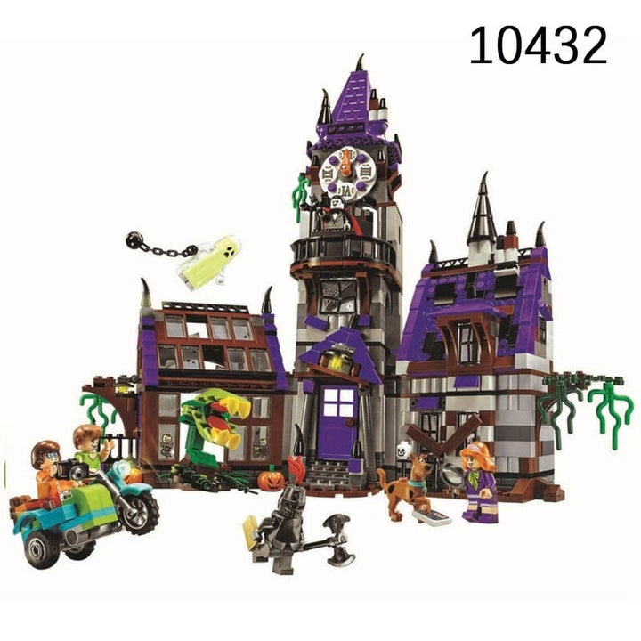 MOC NON LEGO New 10432 & 10430 10429 10428 Scooby Mystery Machine Bus City Building Block Bricks Toys Joint  Child  Toy