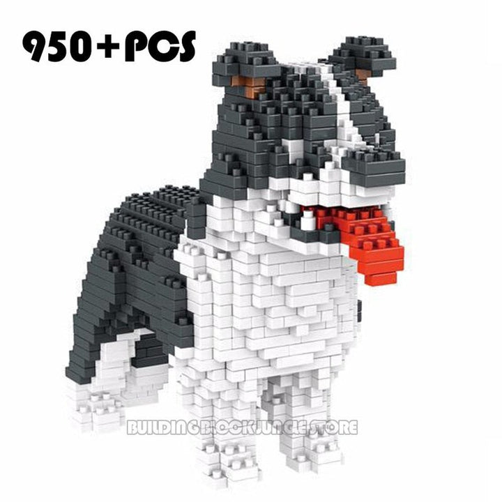 New Cartoon Dog Mini Block Beagle Hound Schnauzer Dachshund Sheepdog DIY Building Brick Toy For Kids Box Gift Jurassic Bricks