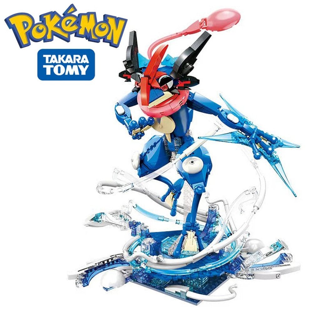 New Classic Anime Pokemon Center House Pikachu Greninja Mewtwo Charizard Venusaur Building Blocks Bricks Sets Model DIY Toy Gift Jurassic Bricks