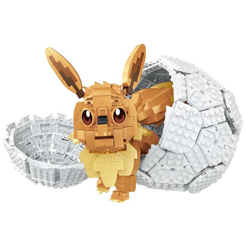 MOC NON LEGO New Classic Anime Pokemon Center House Pikachu Greninja Mewtwo Charizard Venusaur Building Blocks Bricks Sets Model DIY Toy