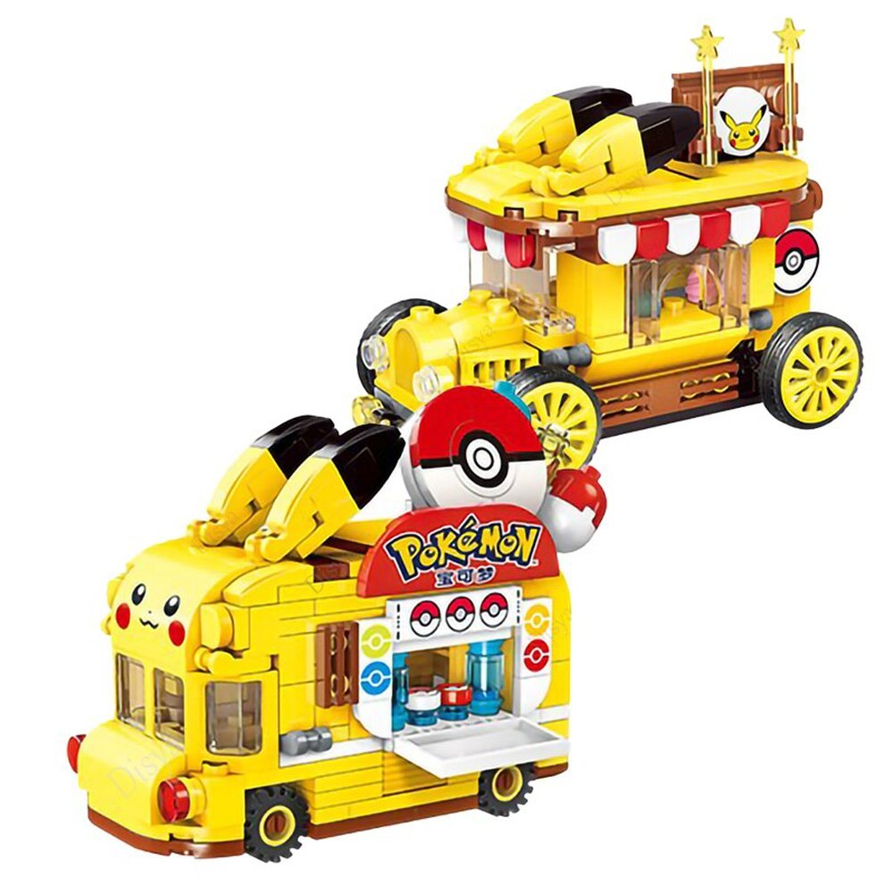 New Classic Anime Pokemon Center House Pikachu Greninja Mewtwo Charizard Venusaur Building Blocks Bricks Sets Model DIY Toy Gift Jurassic Bricks