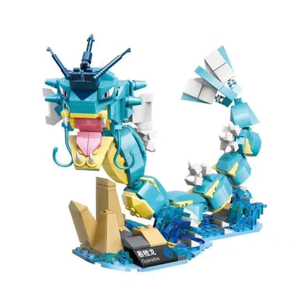 New Classic Anime Pokemon Center House Pikachu Greninja Mewtwo Charizard Venusaur Building Blocks Bricks Sets Model DIY Toy Gift Jurassic Bricks