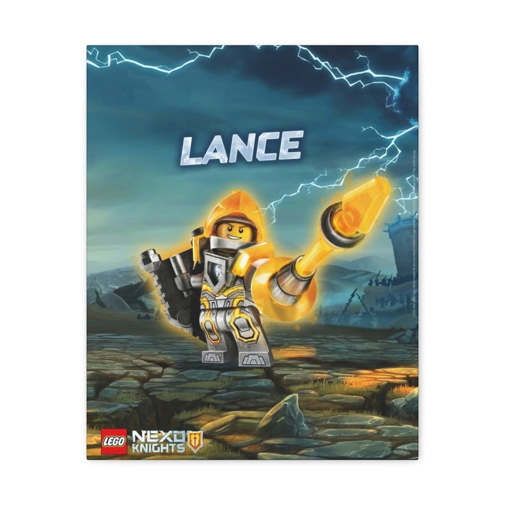 MOC NON LEGO Nexo Knights LEGO Movie Wall Art Canvas Art With Backing.