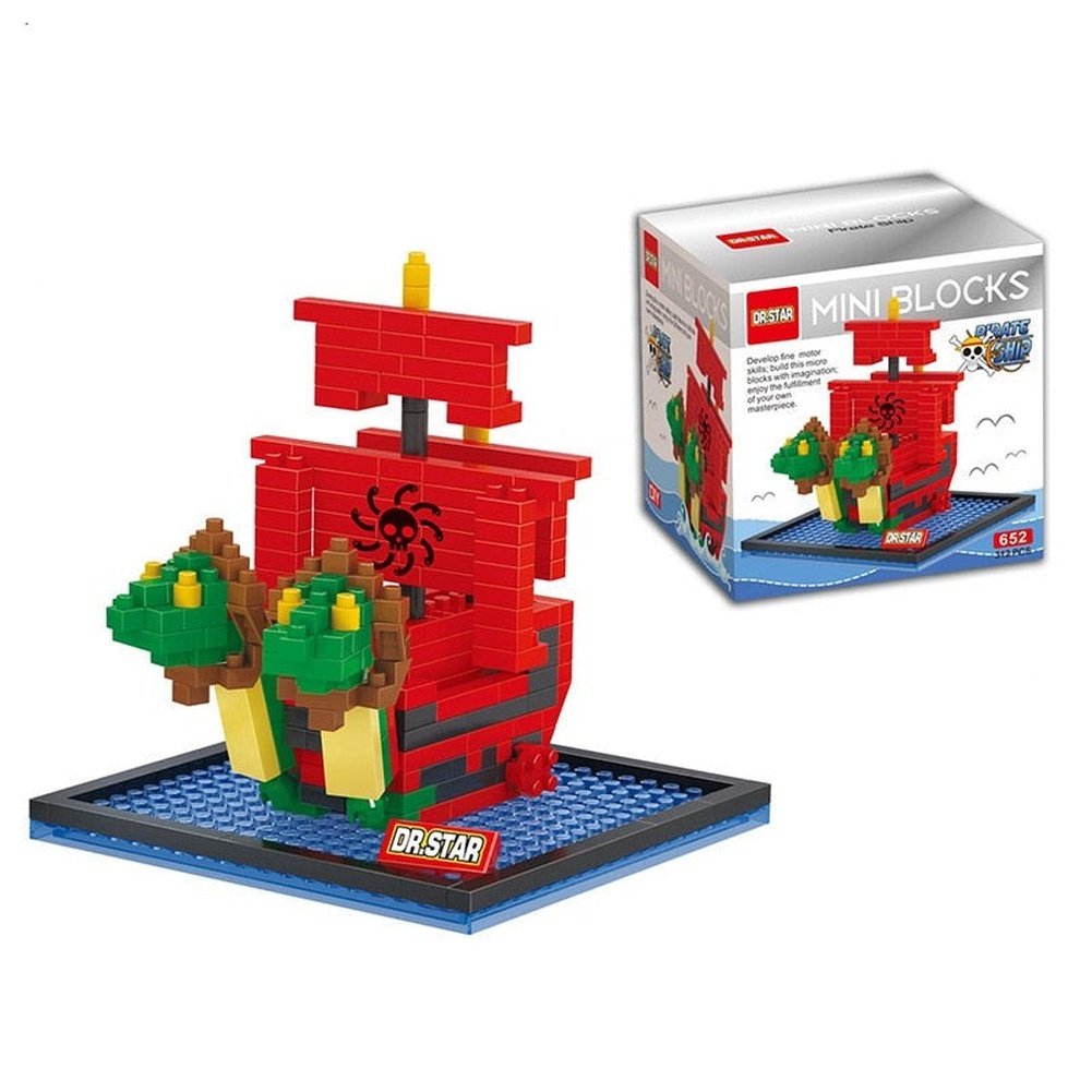 One Piece Pirate Ship Series Building Blocks Bricks Anime Figure Mini Action Figures Education Game Toys Kids Birthday Gifts Jurassic Bricks