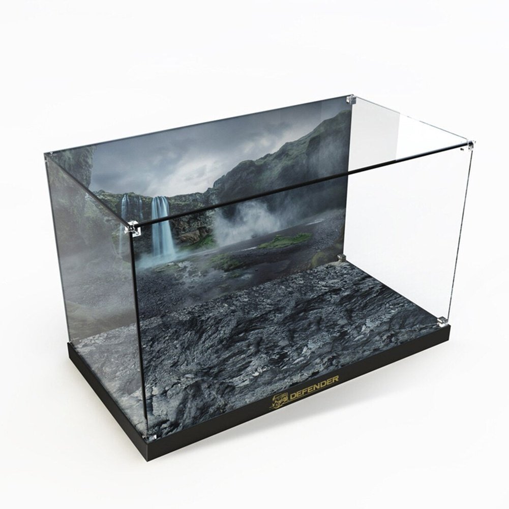 MOC NON  Patterned Acrylic Display Case for 42110 Land Rover Defender Dust-Proof Transparent Clear Box Showcase NO Building Blocks