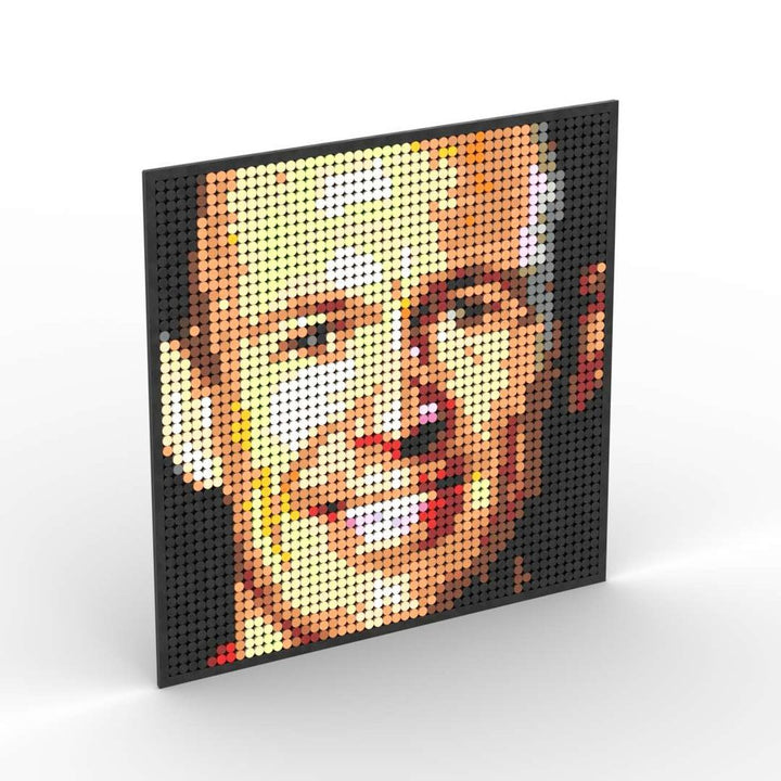 Pixel Art Mosaic Decoration Painting Building Blocks Football Sports Stars DIY Toy Children Birthday Gift Jurassic Bricks