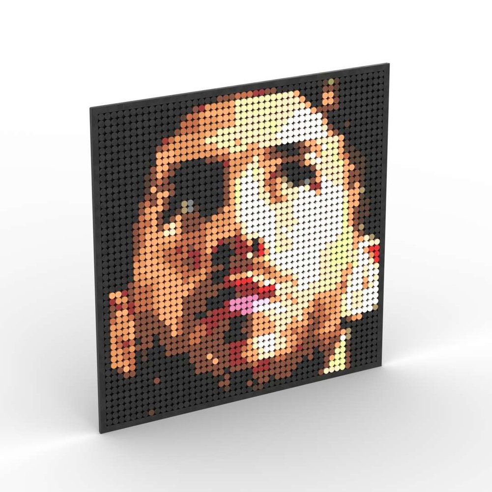 Pixel Art Mosaic Decoration Painting Building Blocks Football Sports Stars DIY Toy Children Birthday Gift Jurassic Bricks