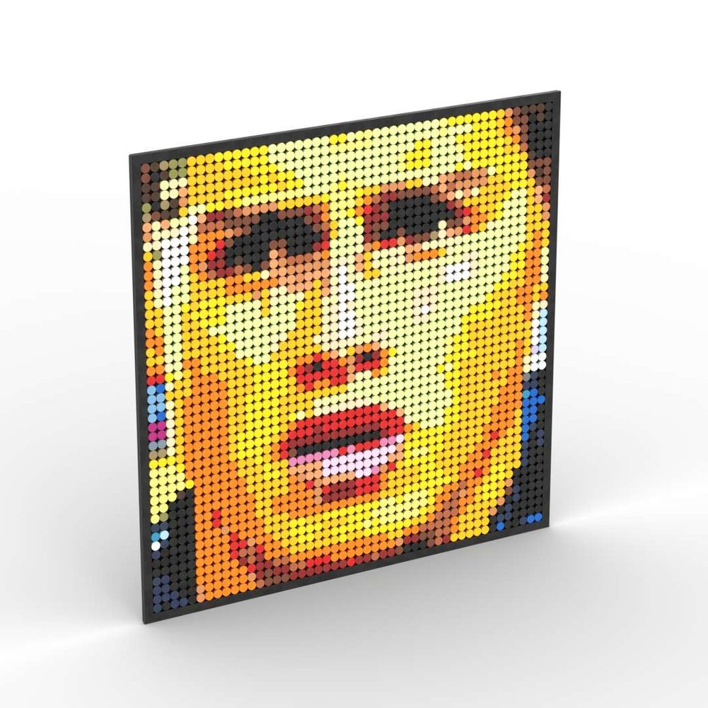 Pixel Art Mosaic Decoration Painting Building Blocks Football Sports Stars DIY Toy Children Birthday Gift Jurassic Bricks
