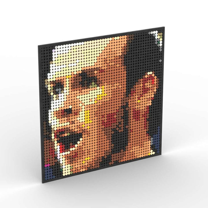 Pixel Art Mosaic Decoration Painting Building Blocks Football Sports Stars DIY Toy Children Birthday Gift Jurassic Bricks