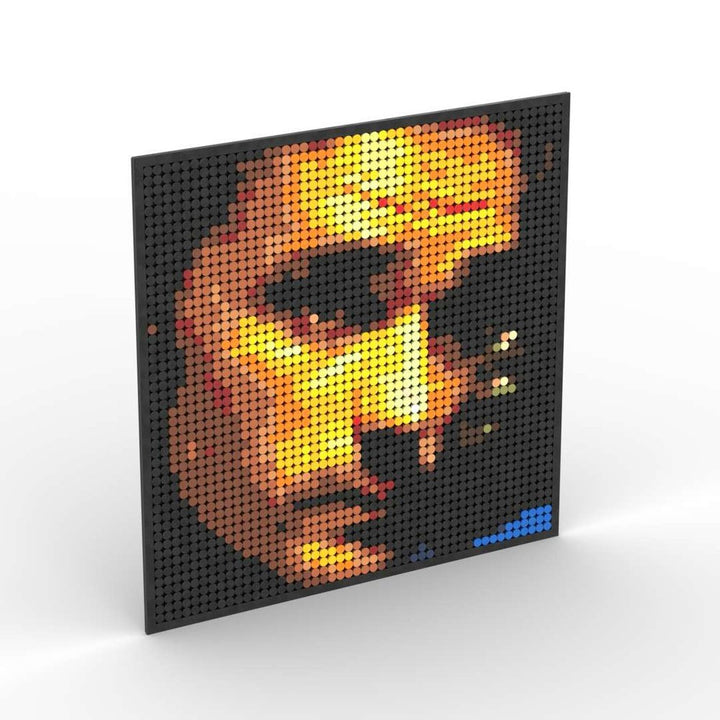 Pixel Art Mosaic Decoration Painting Building Blocks Football Sports Stars DIY Toy Children Birthday Gift Jurassic Bricks