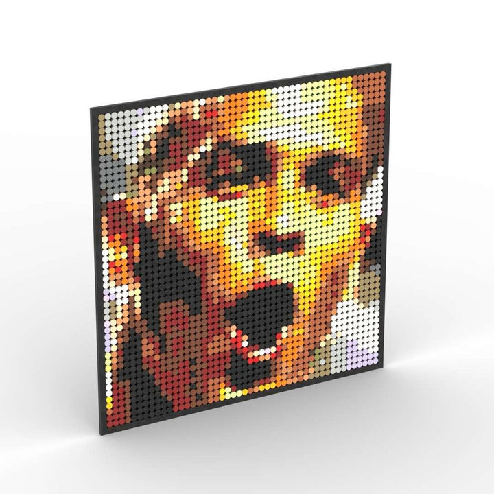 Pixel Art Mosaic Decoration Painting Building Blocks Football Sports Stars DIY Toy Children Birthday Gift Jurassic Bricks