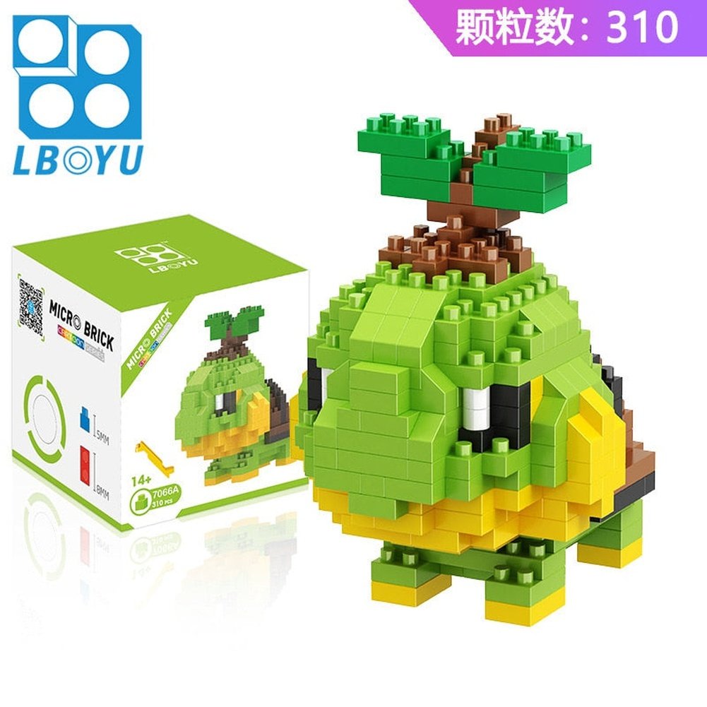 Pokemon Micro Building Blocks Squirtle Bulbasaur Charizard Blastoise Venusaur Charmander Gengar Abra Lapras Assembly Blocks Toys Jurassic Bricks