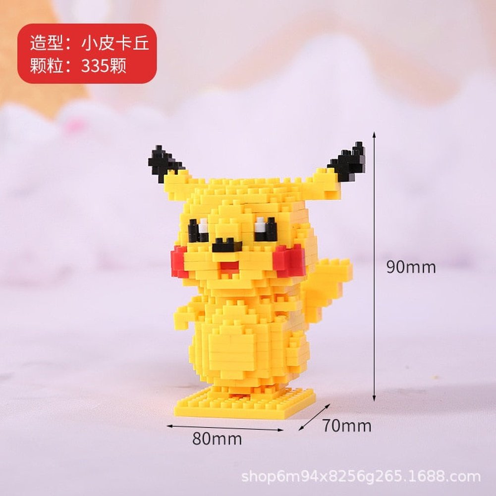 Pokemon Micro Building Blocks Squirtle Bulbasaur Charizard Blastoise Venusaur Charmander Gengar Abra Lapras Assembly Blocks Toys Jurassic Bricks