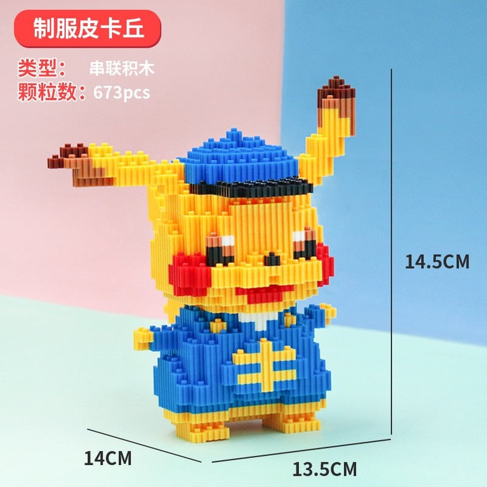 Pokemon Micro Building Blocks Squirtle Bulbasaur Charizard Blastoise Venusaur Charmander Gengar Abra Lapras Assembly Blocks Toys Jurassic Bricks