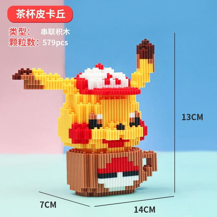 Pokemon Micro Building Blocks Squirtle Bulbasaur Charizard Blastoise Venusaur Charmander Gengar Abra Lapras Assembly Blocks Toys Jurassic Bricks