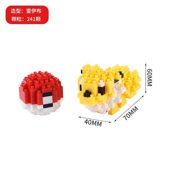 Pokemon Micro Building Blocks Squirtle Bulbasaur Charizard Blastoise Venusaur Charmander Gengar Abra Lapras Assembly Blocks Toys Jurassic Bricks