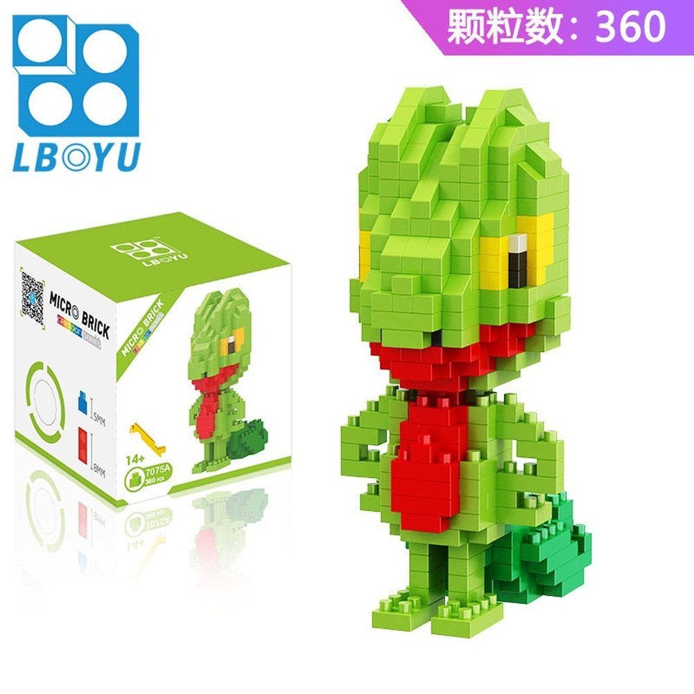 Pokemon Micro Building Blocks Squirtle Bulbasaur Charizard Blastoise Venusaur Charmander Gengar Abra Lapras Assembly Blocks Toys Jurassic Bricks