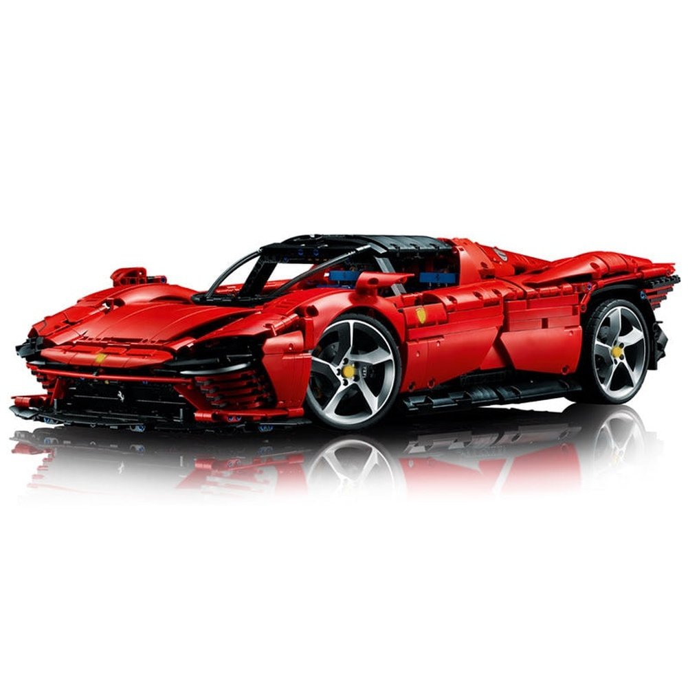 Premium 3778 Pcs Technical Ferraried Daytona SP3 42143 Supercar Model Building Block Toy For Boy Girls Gift LED power pack Jurassic Bricks