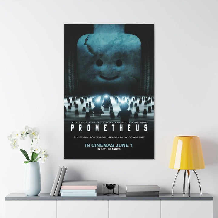 Prometheus LEGO Movie Wall Art Canvas Art With Backing. Jurassic Bricks