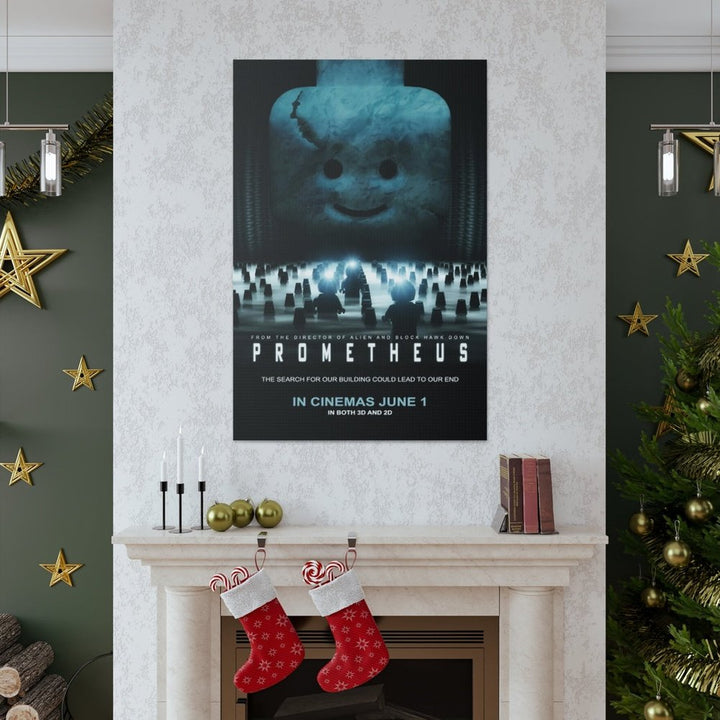 Prometheus LEGO Movie Wall Art Canvas Art With Backing. Jurassic Bricks