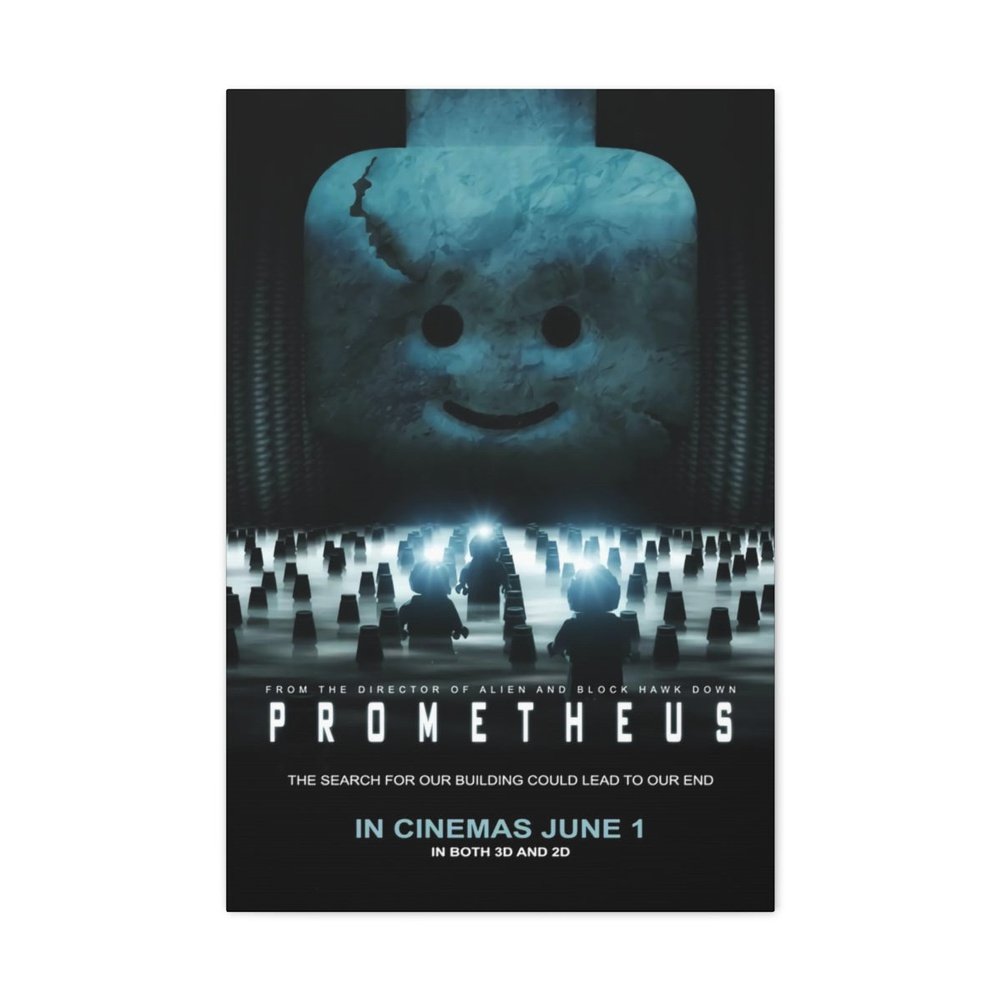 MOC NON LEGO Prometheus LEGO Movie Wall Art Canvas Art With Backing.