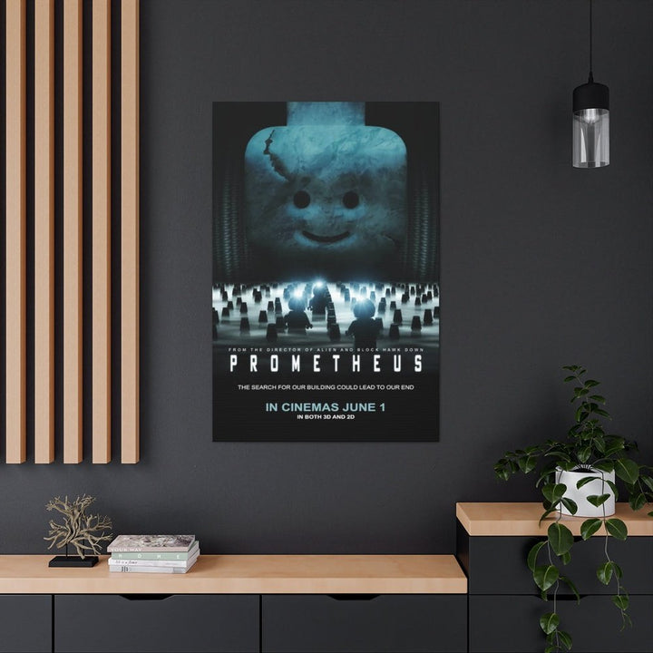 Prometheus LEGO Movie Wall Art Canvas Art With Backing. Jurassic Bricks